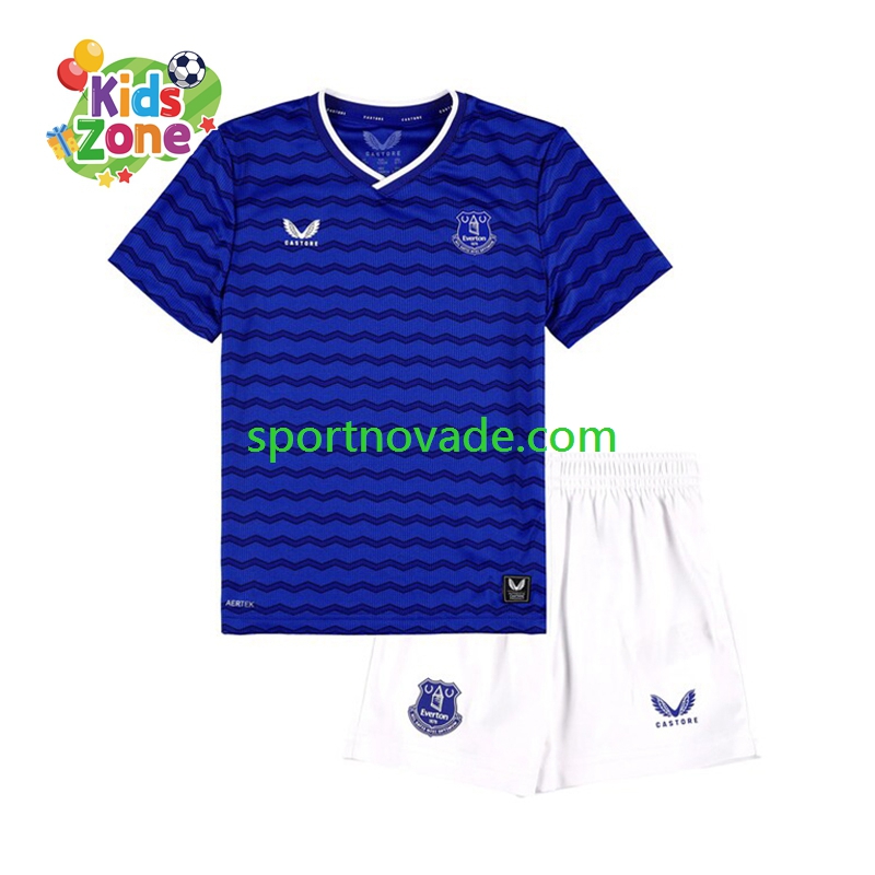 Everton Heim Trikot Kinder Kurzarm 2025-2026