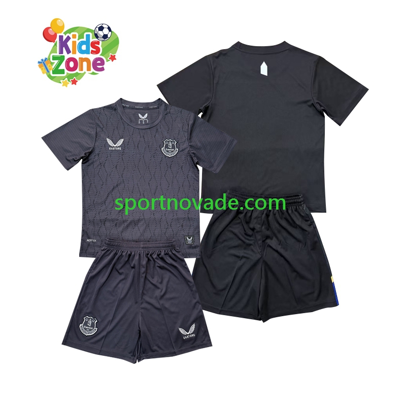 Everton Torwart Auswärts Trikot Kinder Kurzarm 2025-2026