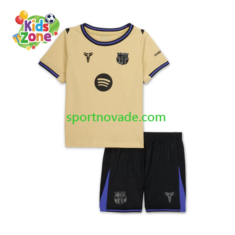 FC Barcelona Auswärts Trikot Kinder Kurzarm 2025-2026
