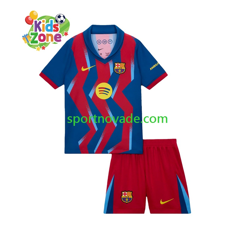FC Barcelona Viertes Trikot Kinder Kurzarm 2025-2026