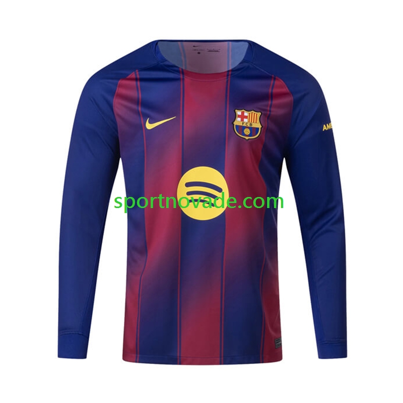 FC Barcelona Heim Trikot Herren Langarm 2025-2026