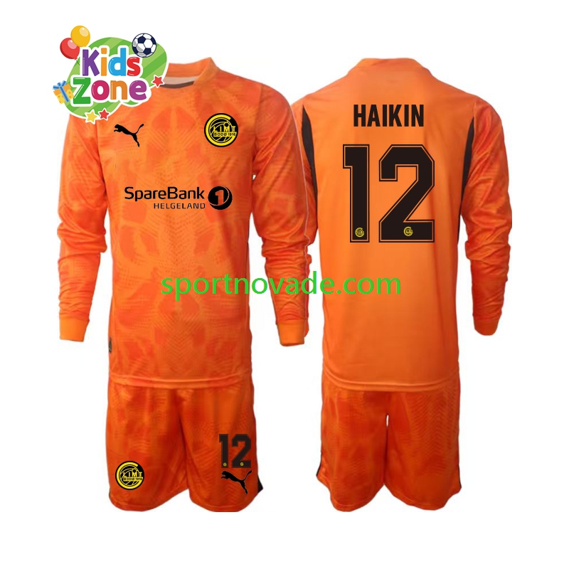 FK Bodø/Glimt Torwart Nikita Haikin 12 Auswärts Trikot Kinder Langarm 2025
