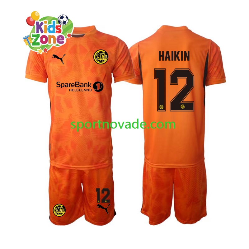 FK Bodø/Glimt Torwart Nikita Haikin 12 Auswärts Trikot Kinder Kurzarm 2025