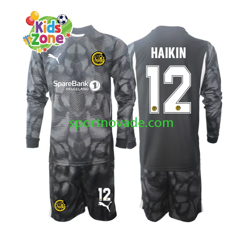 FK Bodø/Glimt Torwart Nikita Haikin 12 Heim Trikot Kinder Langarm 2025