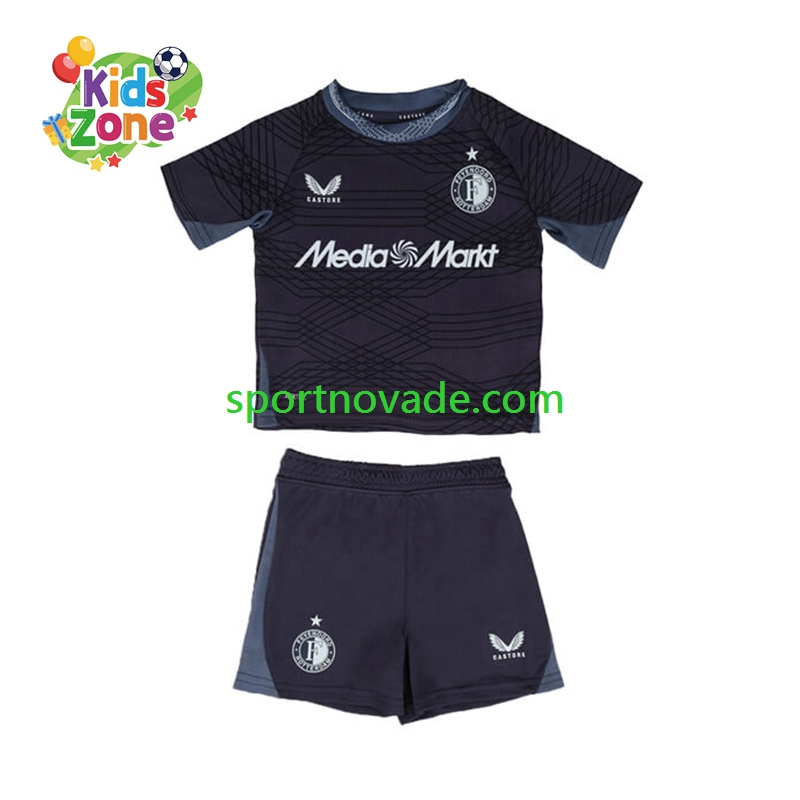 Feyenoord Rotterdam Auswärts Trikot Kinder Kurzarm 2025-2026