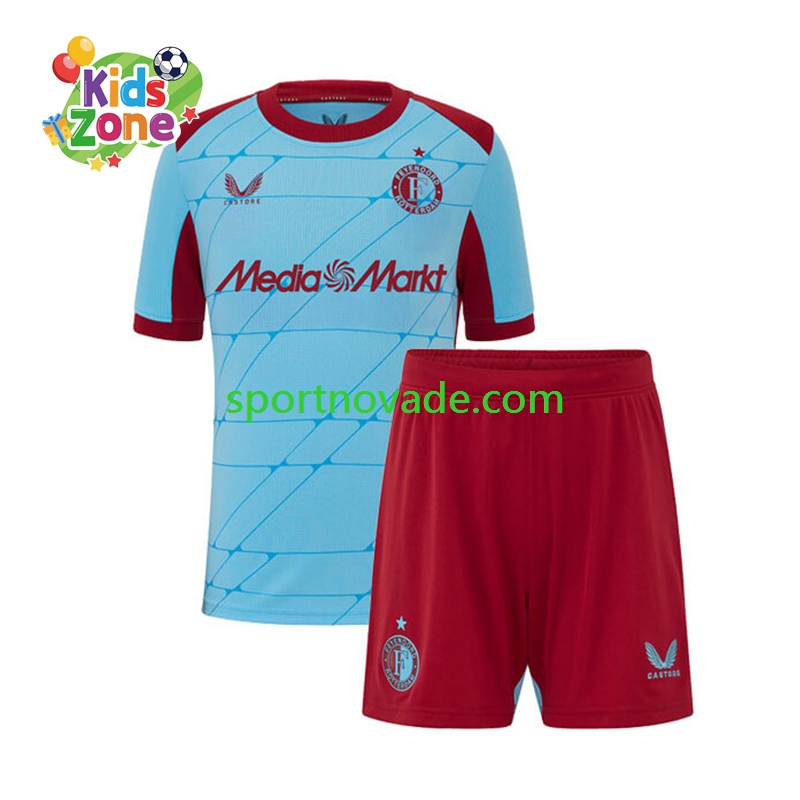 Feyenoord Rotterdam Dritt Trikot Kinder Kurzarm 2025-2026