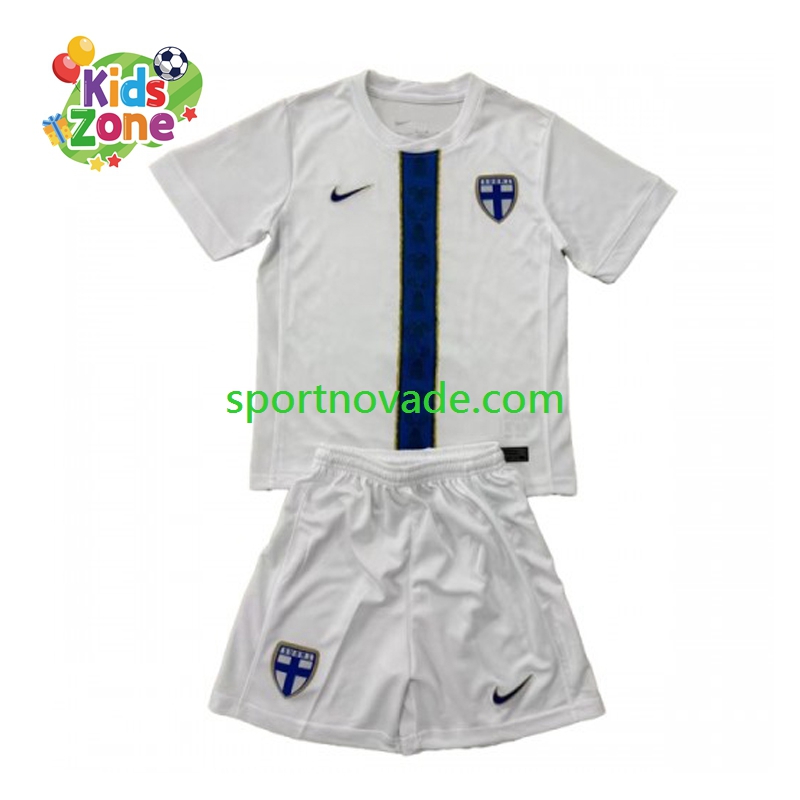 Finnland Heim Trikot Kinder Kurzarm 2025