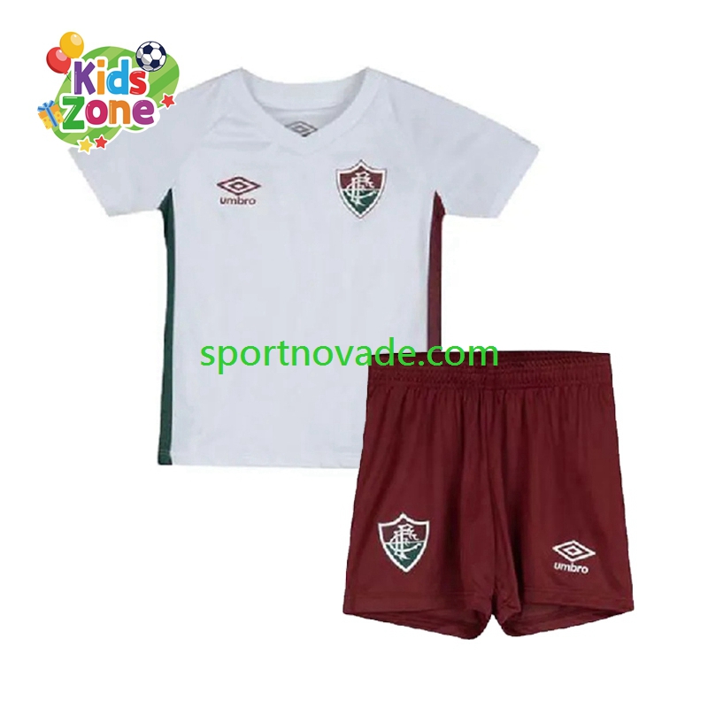 Fluminense Auswärts Trikot Kinder Kurzarm 2025-2026