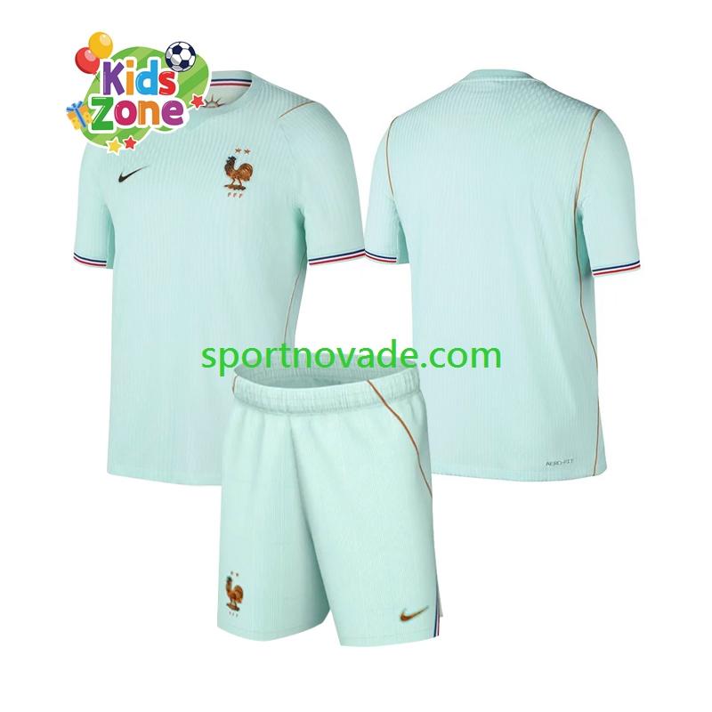 Frankreich Auswärts Trikot Kinder Kurzarm World Cup 2026