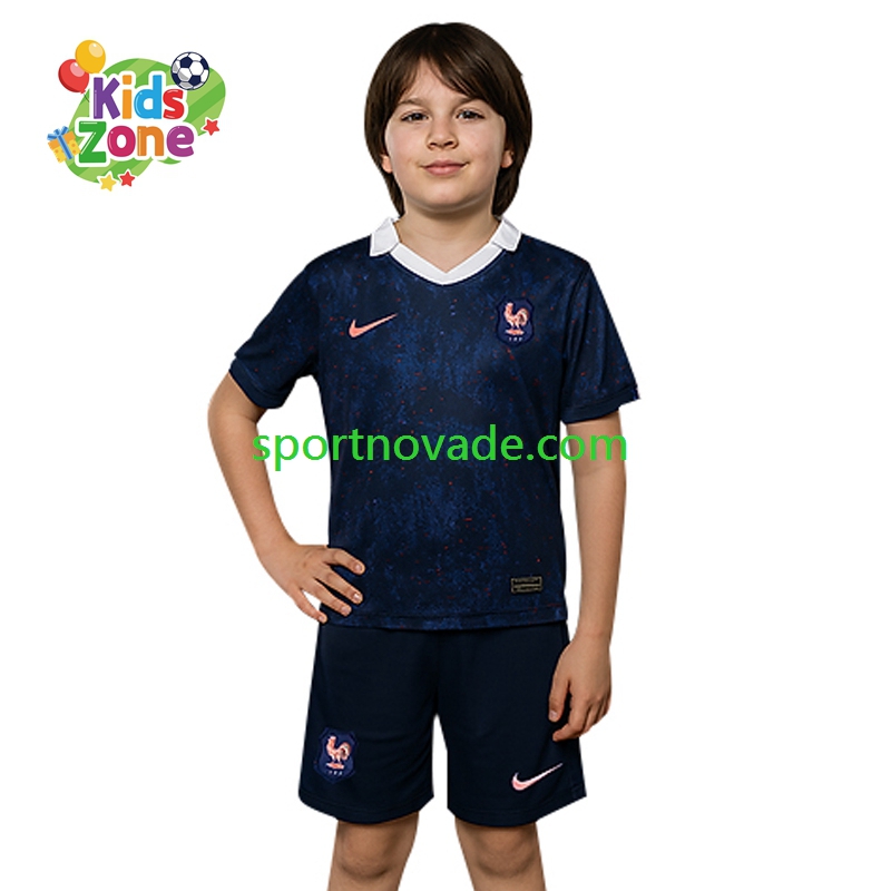 Frankreich Heim Trikot Kinder Kurzarm 2025