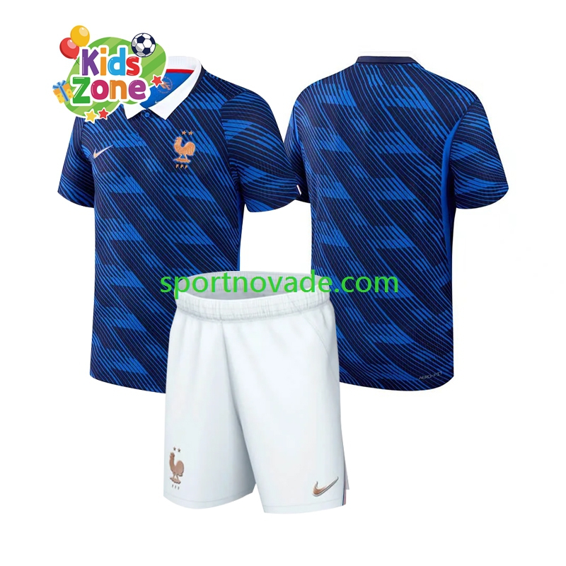 Frankreich Heim Trikot Kinder Kurzarm World Cup 2026