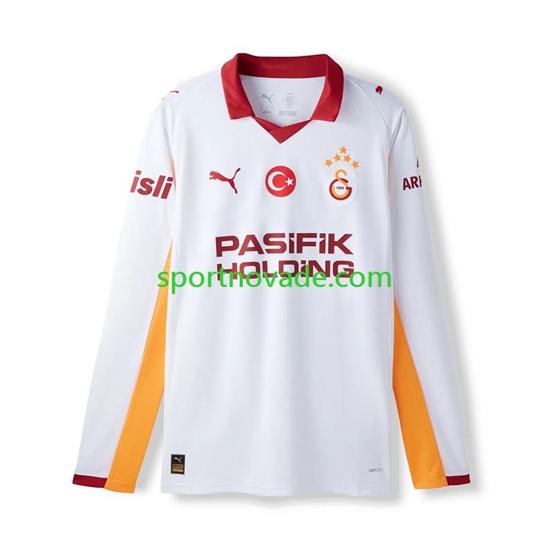 Galatasaray Auswärts Trikot Herren Langarm 2025-2026