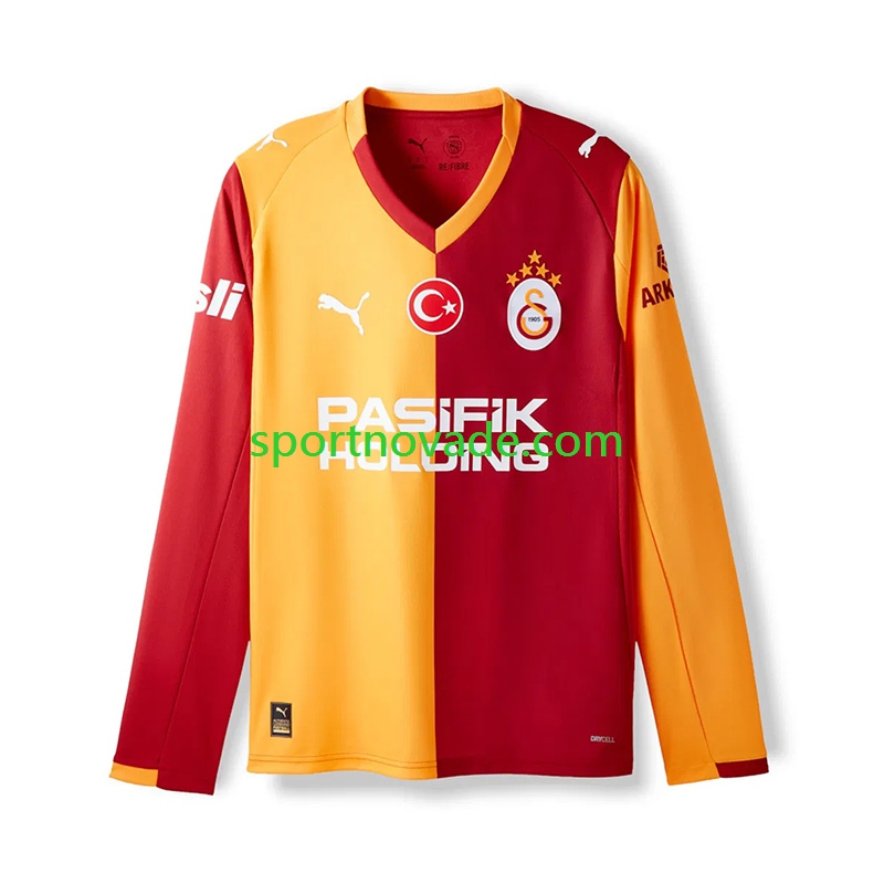 Galatasaray Heim Trikot Herren Langarm 2025-2026