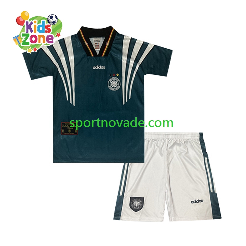 Deutschland Retro Auswärts Trikot Kinder Kurzarm 1996