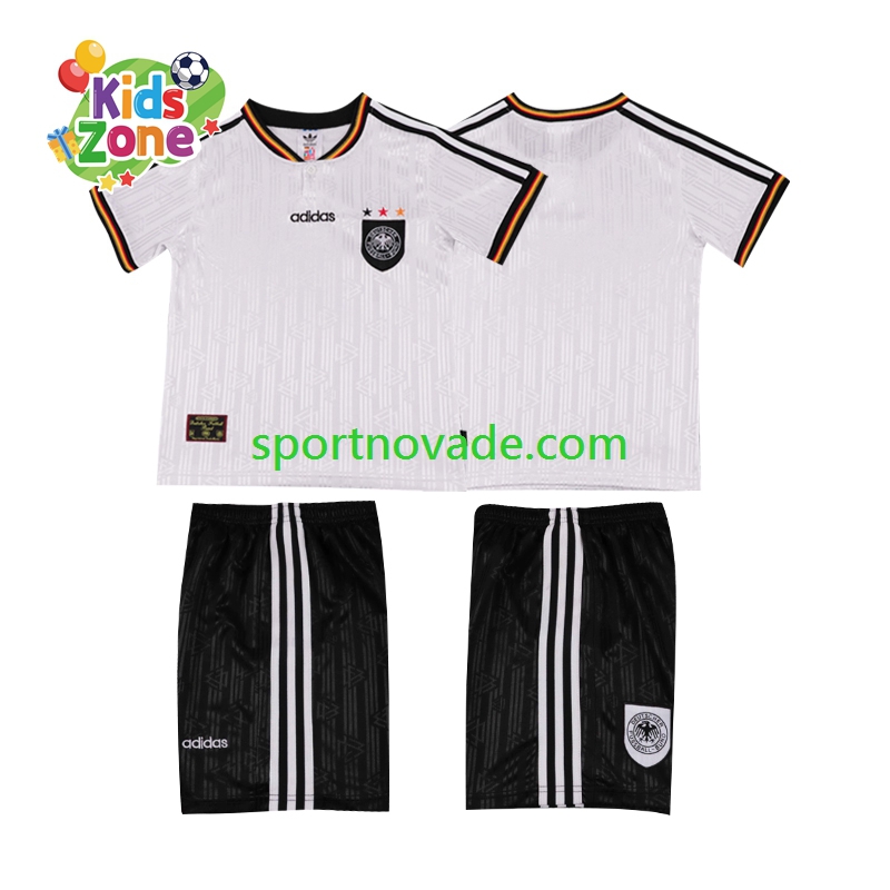 Deutschland Retro Heim Trikot Kinder Kurzarm 1996
