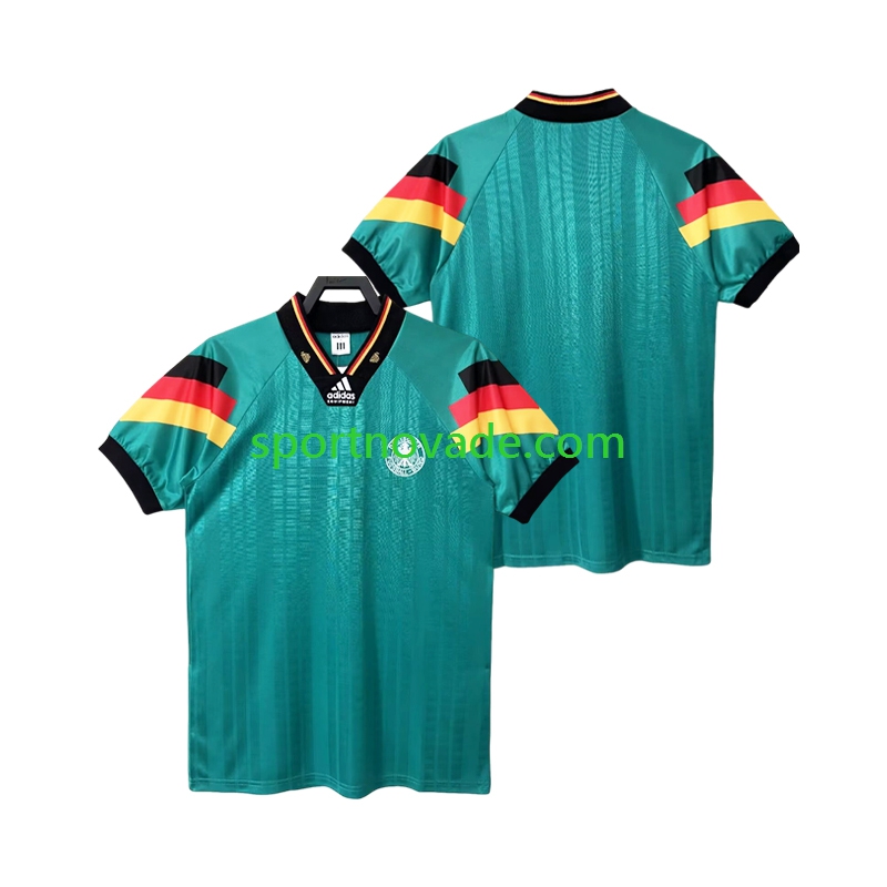 Deutschland Retro Auswärts Trikot Herren Kurzarm 1992