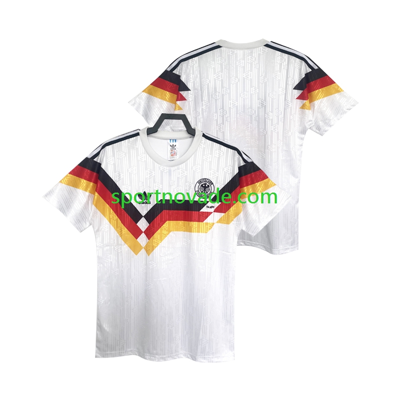 Deutschland Retro Heim Trikot Herren Kurzarm 1990