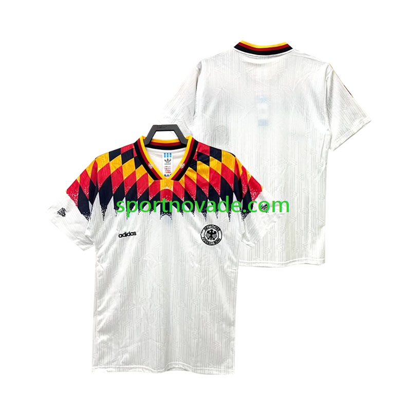 Deutschland Retro Heim Trikot Herren Kurzarm 1994