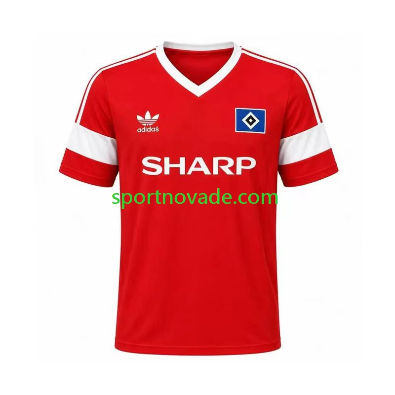Hamburger SV Retro Auswärts Trikot Herren Kurzarm 1988