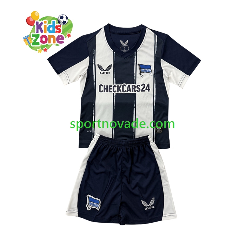 Hertha BSC Heim Trikot Kinder Kurzarm 2025-2026
