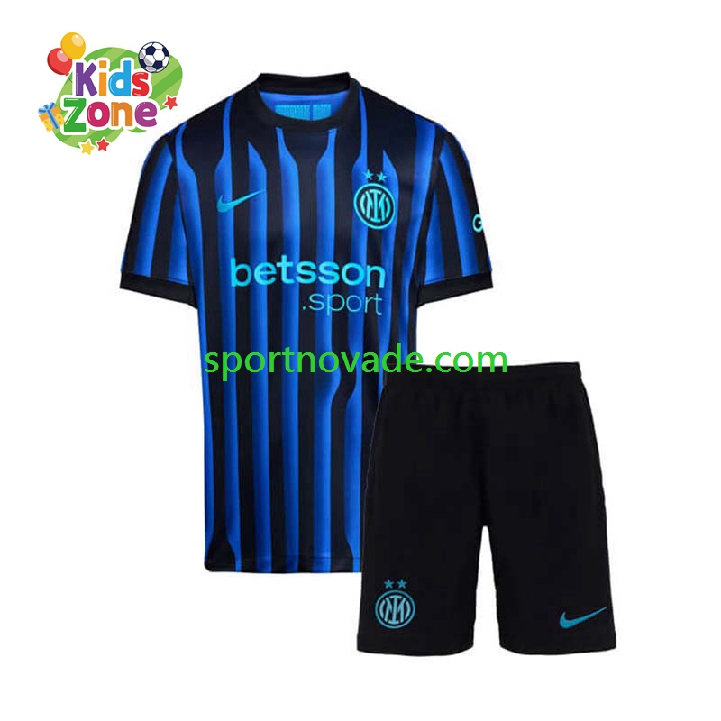 Inter Mailand Heim Trikot Kinder Kurzarm 2025-2026