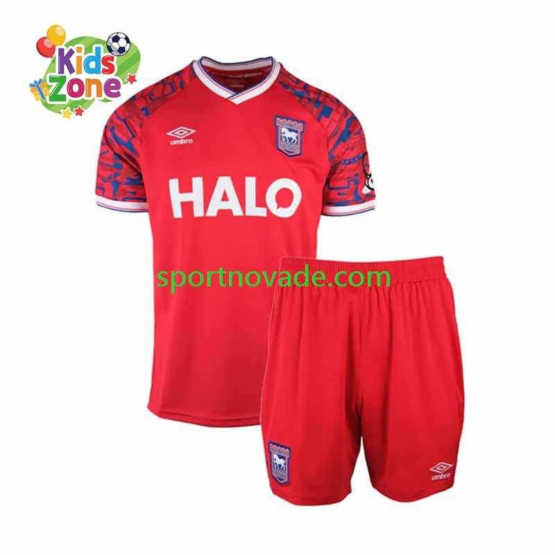 Ipswich Town Auswärts Trikot Kinder Kurzarm 2025-2026