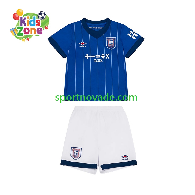Ipswich Town Heim Trikot Kinder Kurzarm 2024-2025