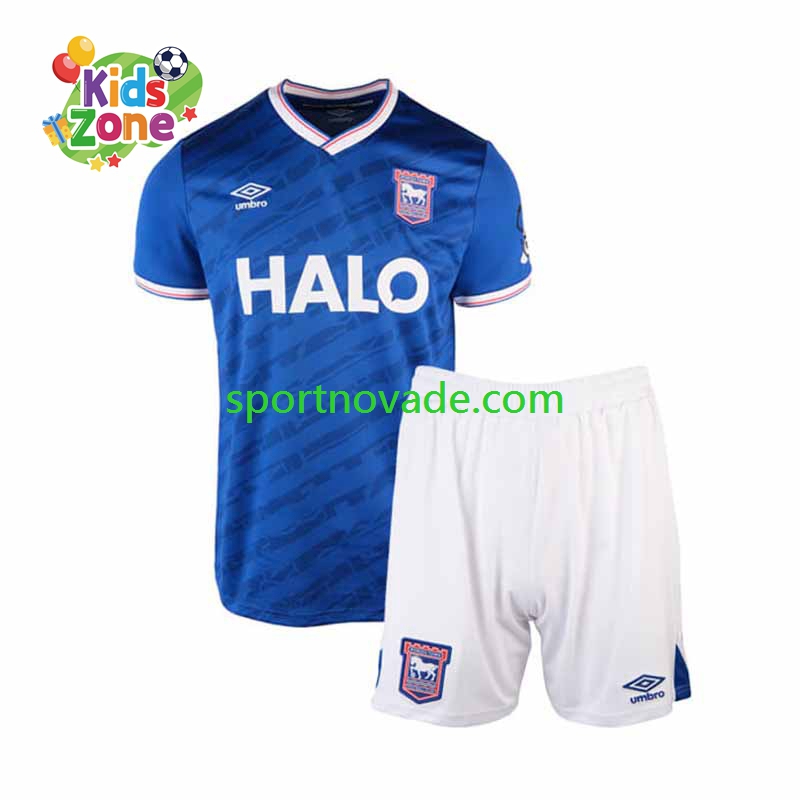 Ipswich Town Heim Trikot Kinder Kurzarm 2025-2026