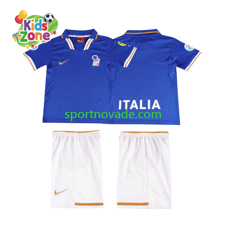 Italien Retro Heim Trikot Kinder Kurzarm 1996