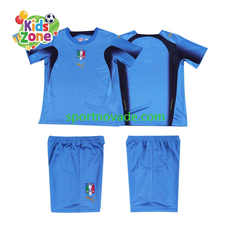 Italien Retro Heim Trikot Kinder Kurzarm 2006