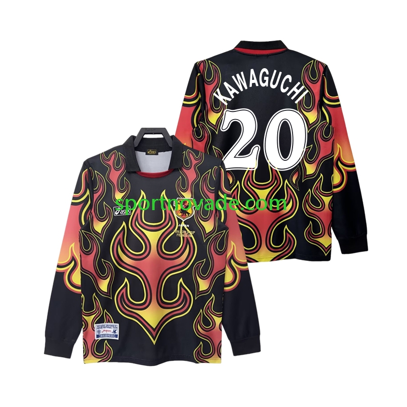 Japan Torwart KAWAGUGHI 20 Retro Heim Trikot Herren Langarm 1998