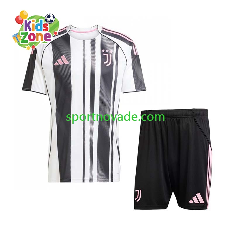 Juventus Turin Heim Trikot Kinder Kurzarm 2025-2026