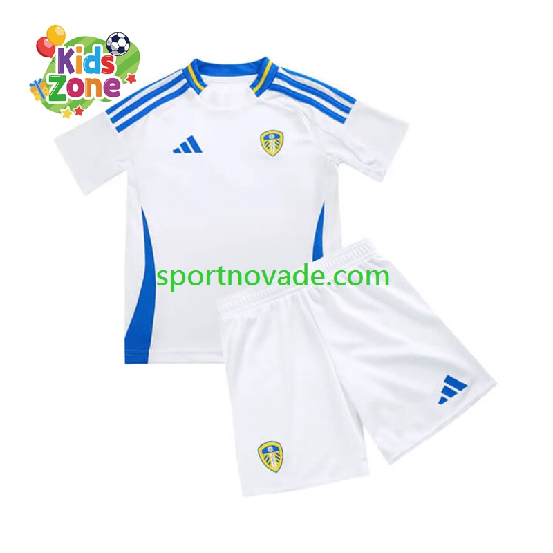 Leeds United Heim Trikot Kinder Kurzarm 2024-2025