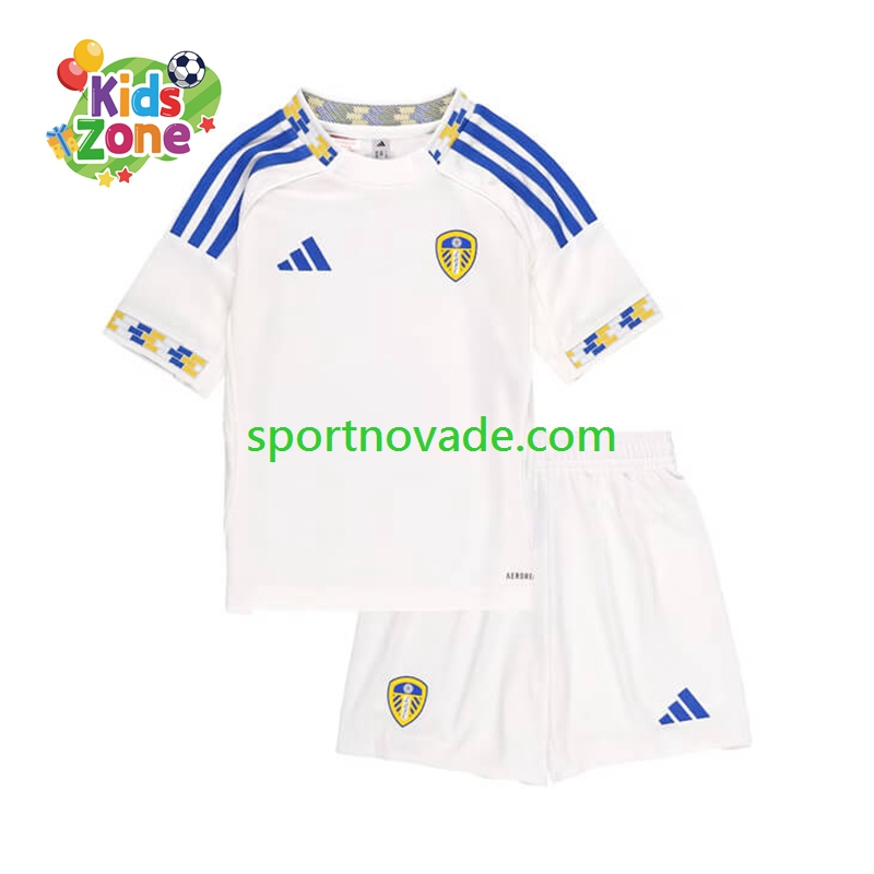 Leeds United Heim Trikot Kinder Kurzarm 2025-2026