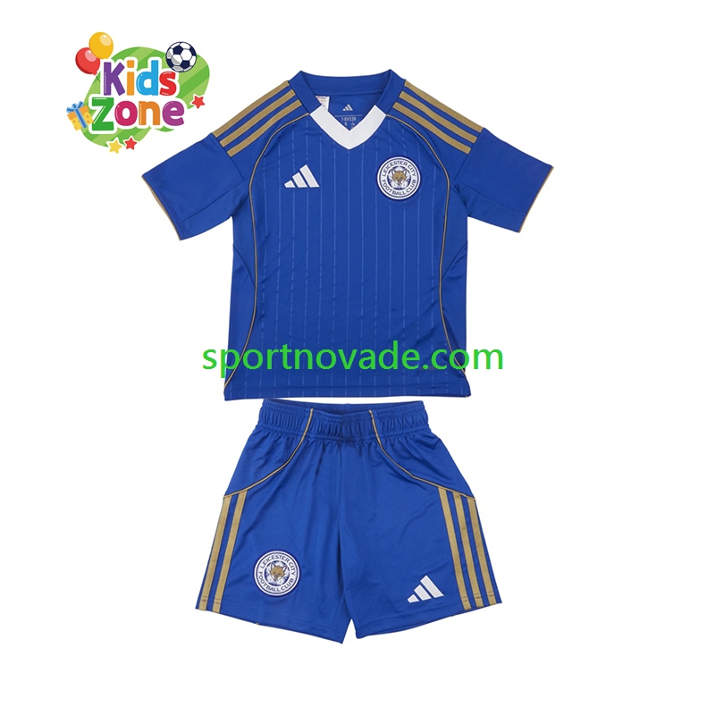 Leicester City Heim Trikot Kinder Kurzarm 2025-2026