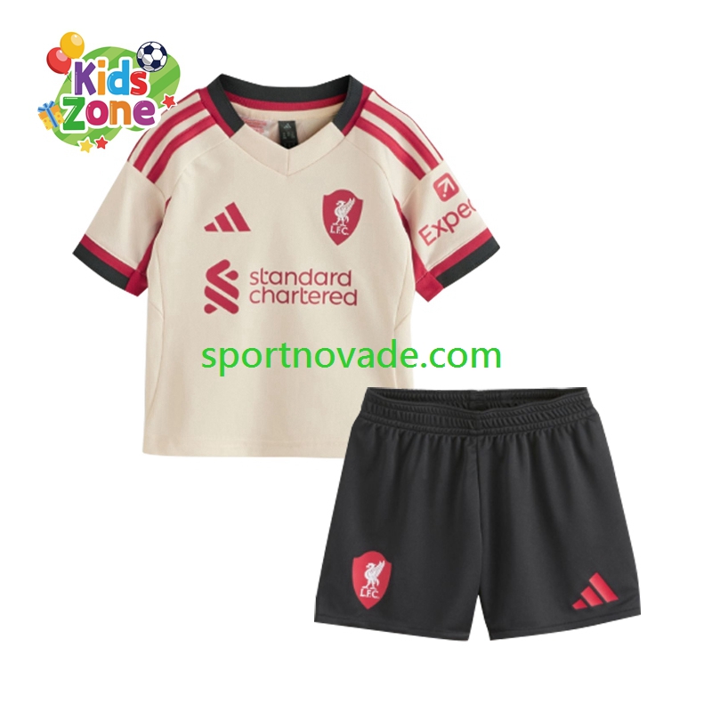 Liverpool Auswärts Trikot Kinder Kurzarm 2025-2026