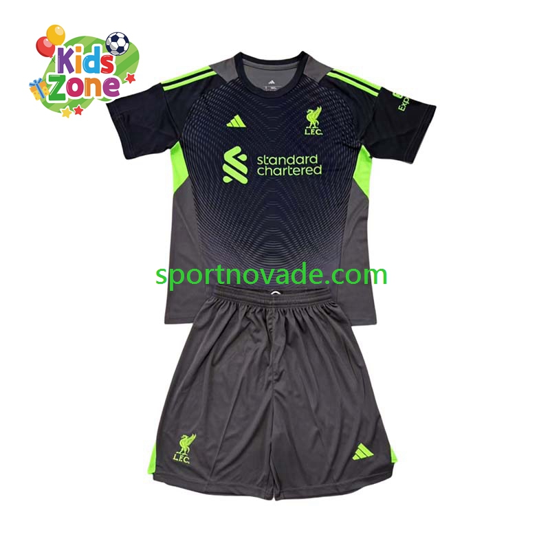 Liverpool Torwart Heim Trikot Kinder Kurzarm 2025-2026