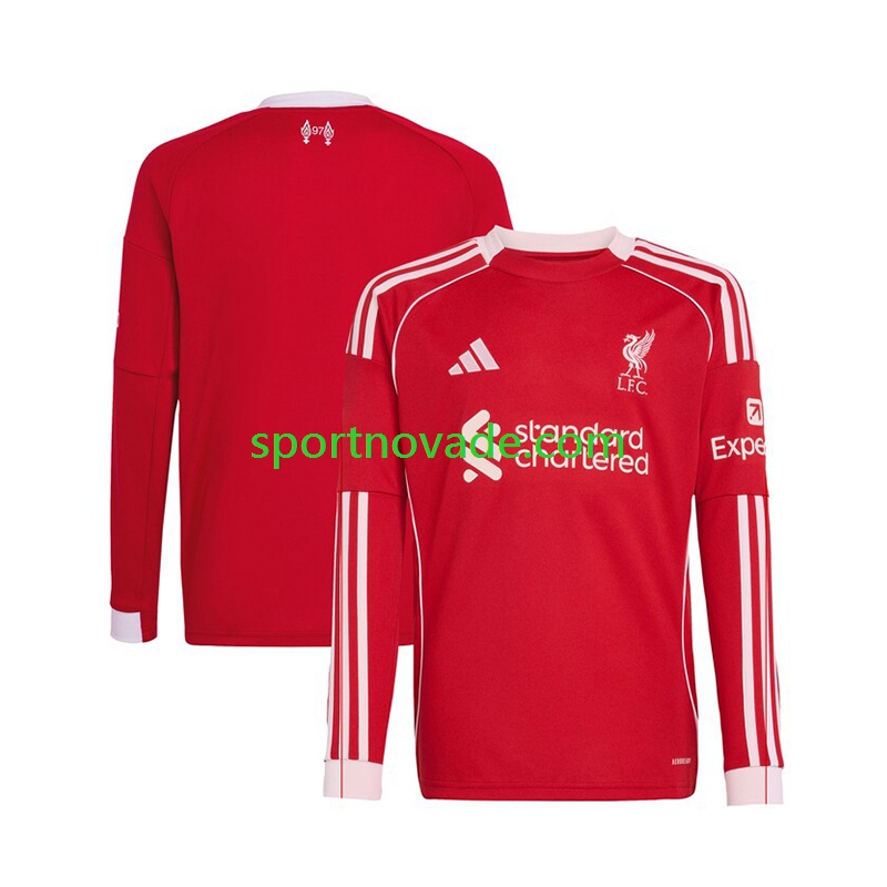 Liverpool Heim Trikot Herren Langarm 2025-2026