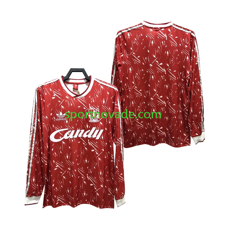 Liverpool Retro Heim Trikot Herren Langarm 1989 1991