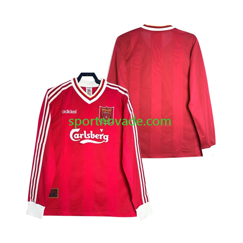 Liverpool Retro Heim Trikot Herren Langarm 1995 1996