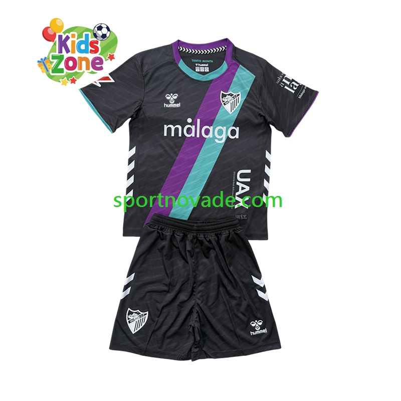 Málaga CF Auswärts Trikot Kinder Kurzarm 2025-2026