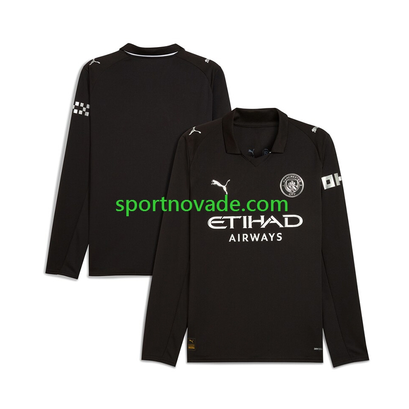 Manchester City Auswärts Trikot Herren Langarm 2025-2026