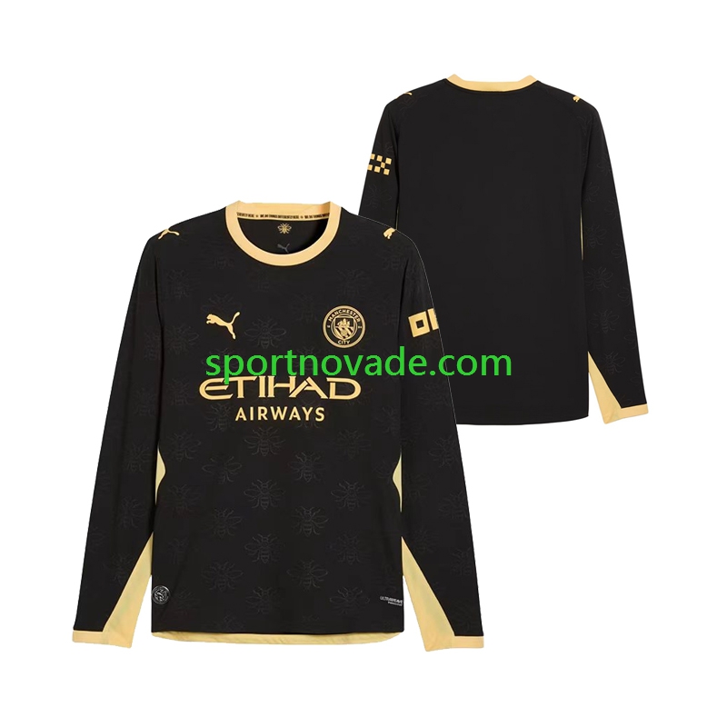 Manchester City Auswärts Trikot Herren Langarm 2026-2027