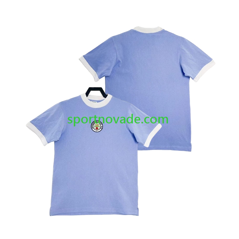 Manchester City 1972 Retro Heim Trikot Herren Kurzarm