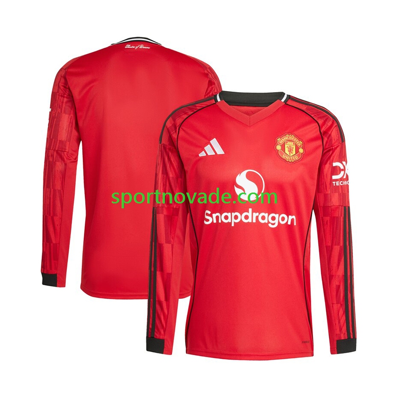 Manchester United Heim Trikot Herren Langarm 2025-2026