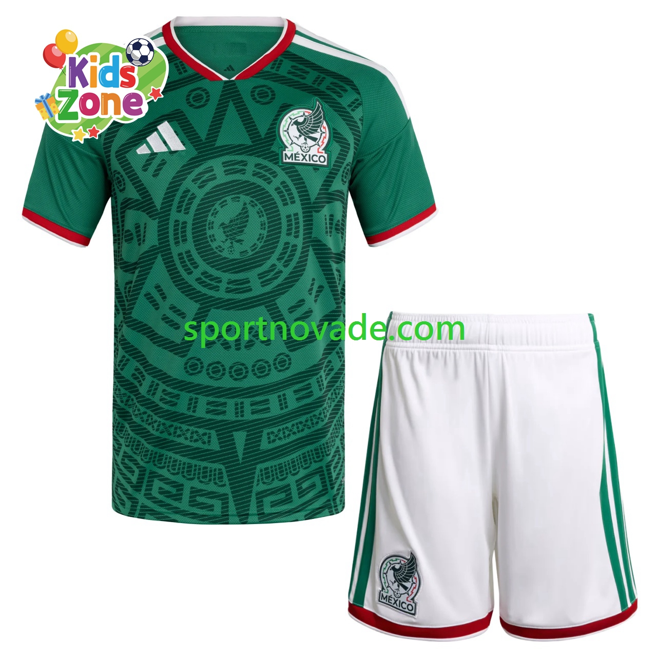 Mexiko Heim Trikot Kinder Kurzarm World Cup 2026