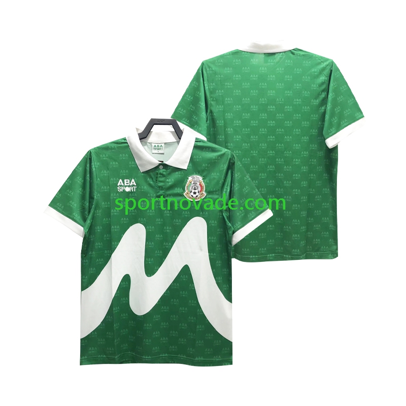 Mexiko Retro Heim Trikot Herren Kurzarm 1995