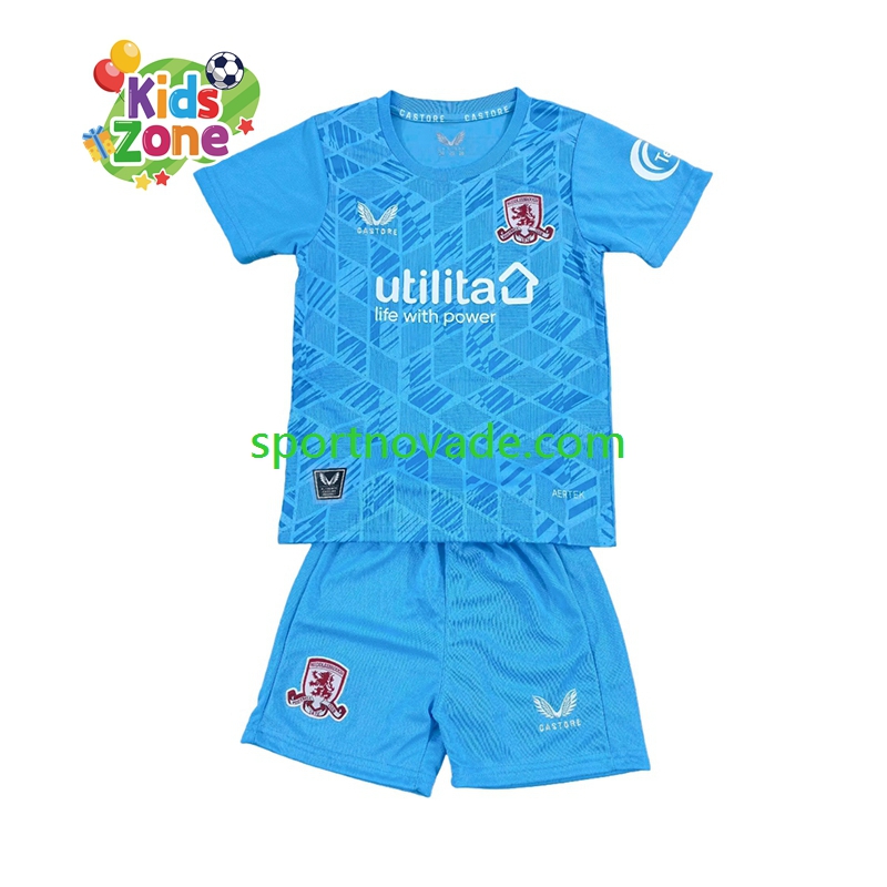 Middlesbrough Torwart Heim Trikot Kinder Kurzarm 2025-2026