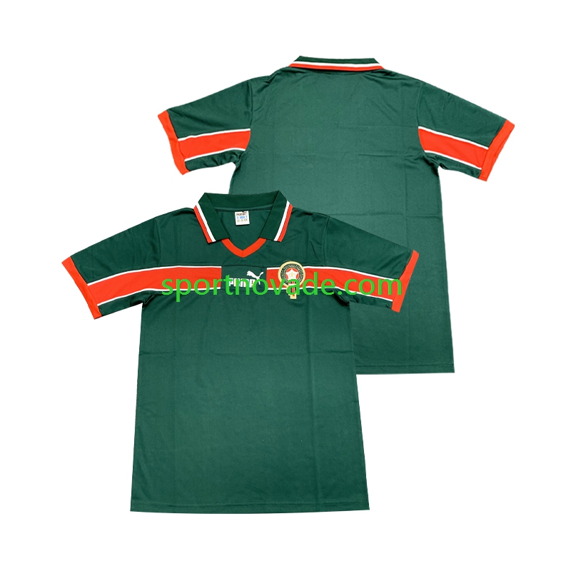 Marokko Retro Heim Trikot Herren Kurzarm 1998