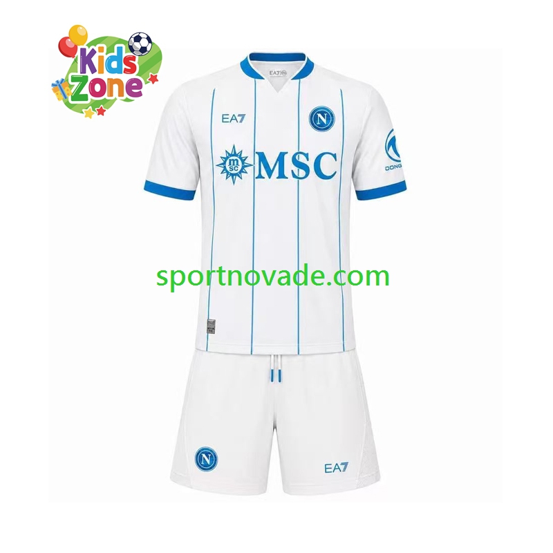 SSC Neapel Auswärts Trikot Kinder Kurzarm 2026-2027
